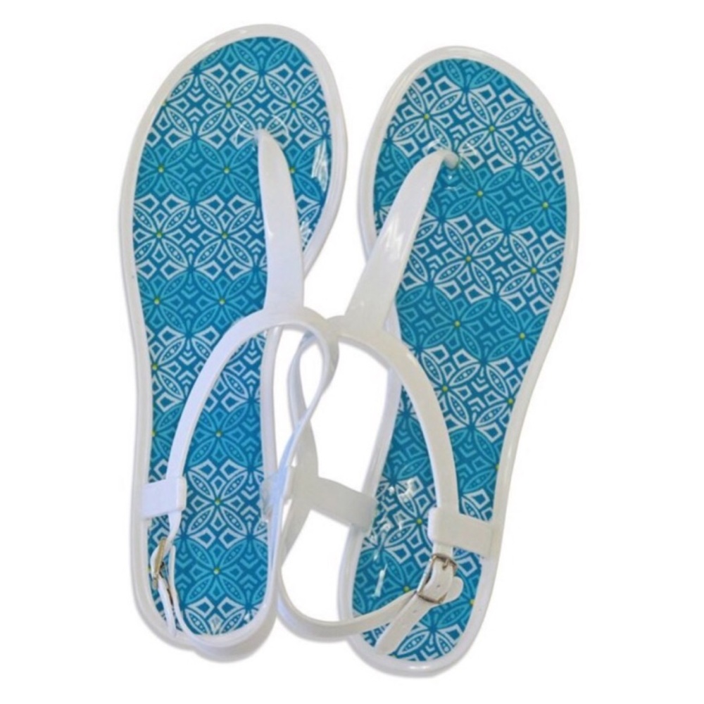 T Strap Jelly Sandals - Capri Cove